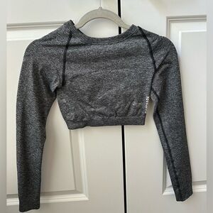 Gymshark long sleeve crop top. Gym clothing women’s size xs